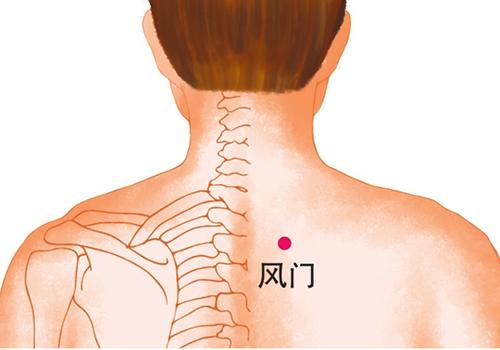 患者通常采用正坐或俯卧姿势,风门穴位于背部,从朝向大椎下的第2个