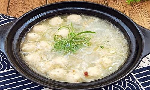 萝卜粉丝丸子汤的功效与作用